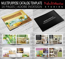 indesign模板－产品目录手册(家居类/16页)：Multipurpose Catalog Template